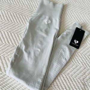 Women's Best Wear Power Seamless Washed Light Gray Leggings